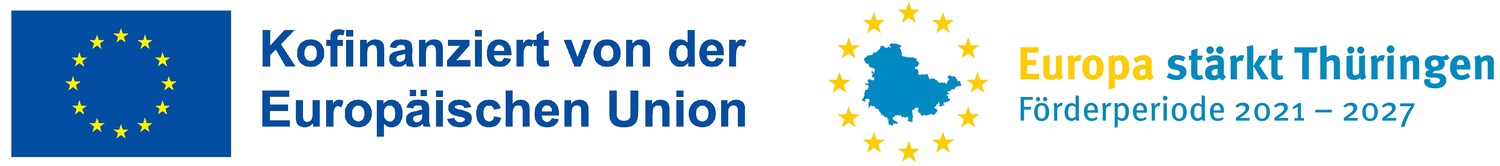 Kofinanziert von der Europäischen Union - Europa stärkt Thüringen Förderperiode 2021 - 2027